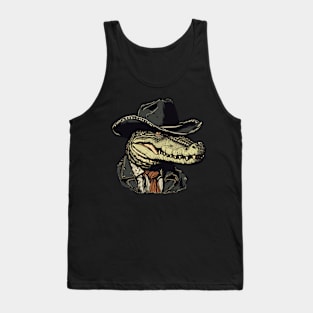 Wild West Gator Cowboy Tank Top